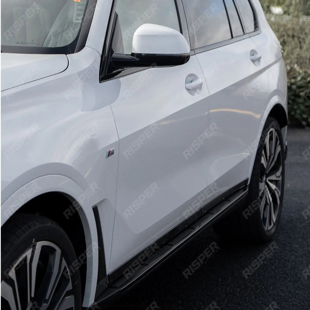 Steps Gloss Black For BMW X7 G07 Side