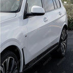 Steps Gloss Black For BMW X7 G07 Side