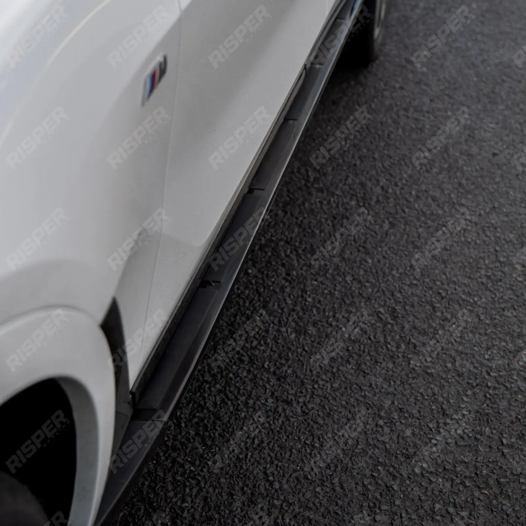 Steps Gloss Black For BMW X7 G07 Side