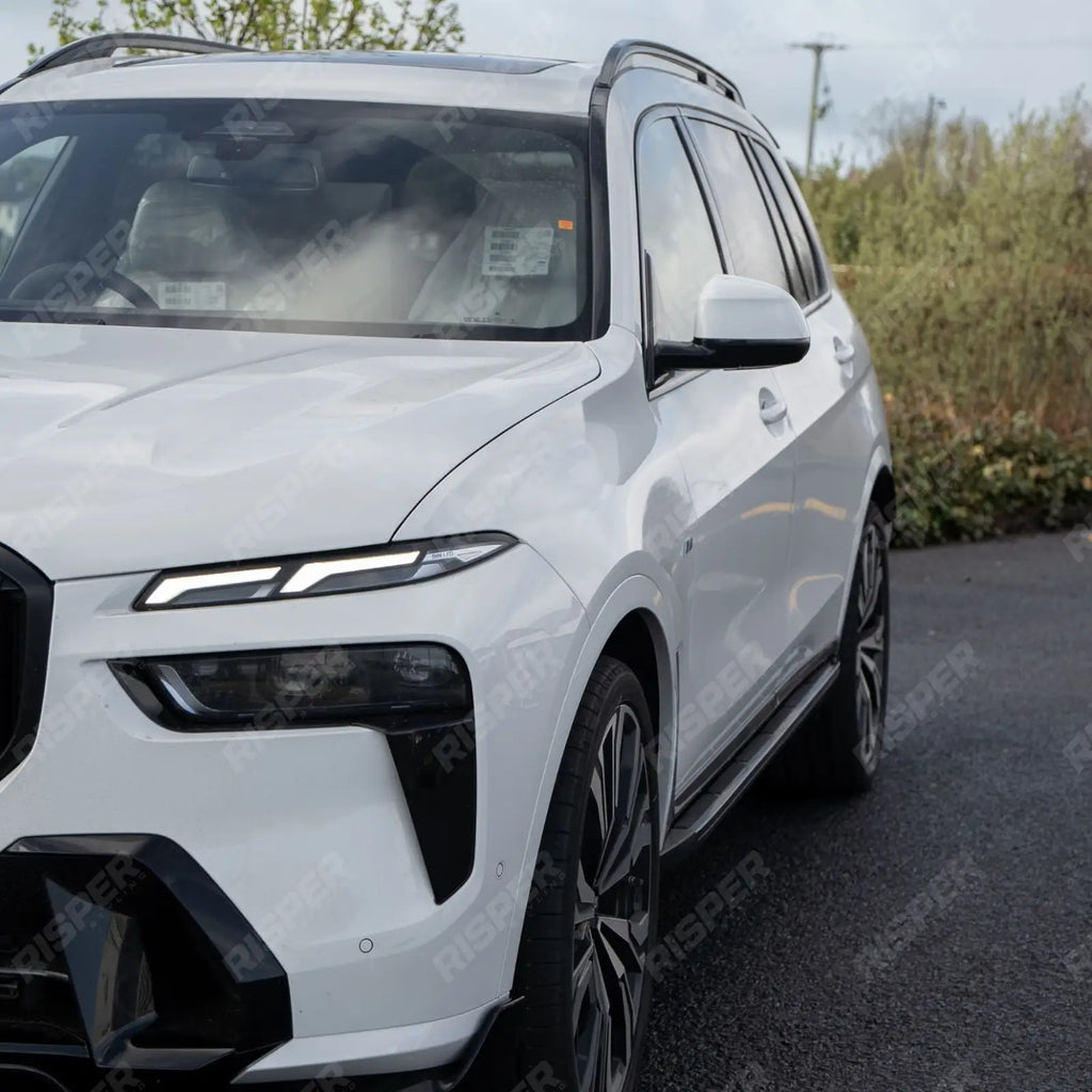 Steps Gloss Black For BMW X7 G07 Side