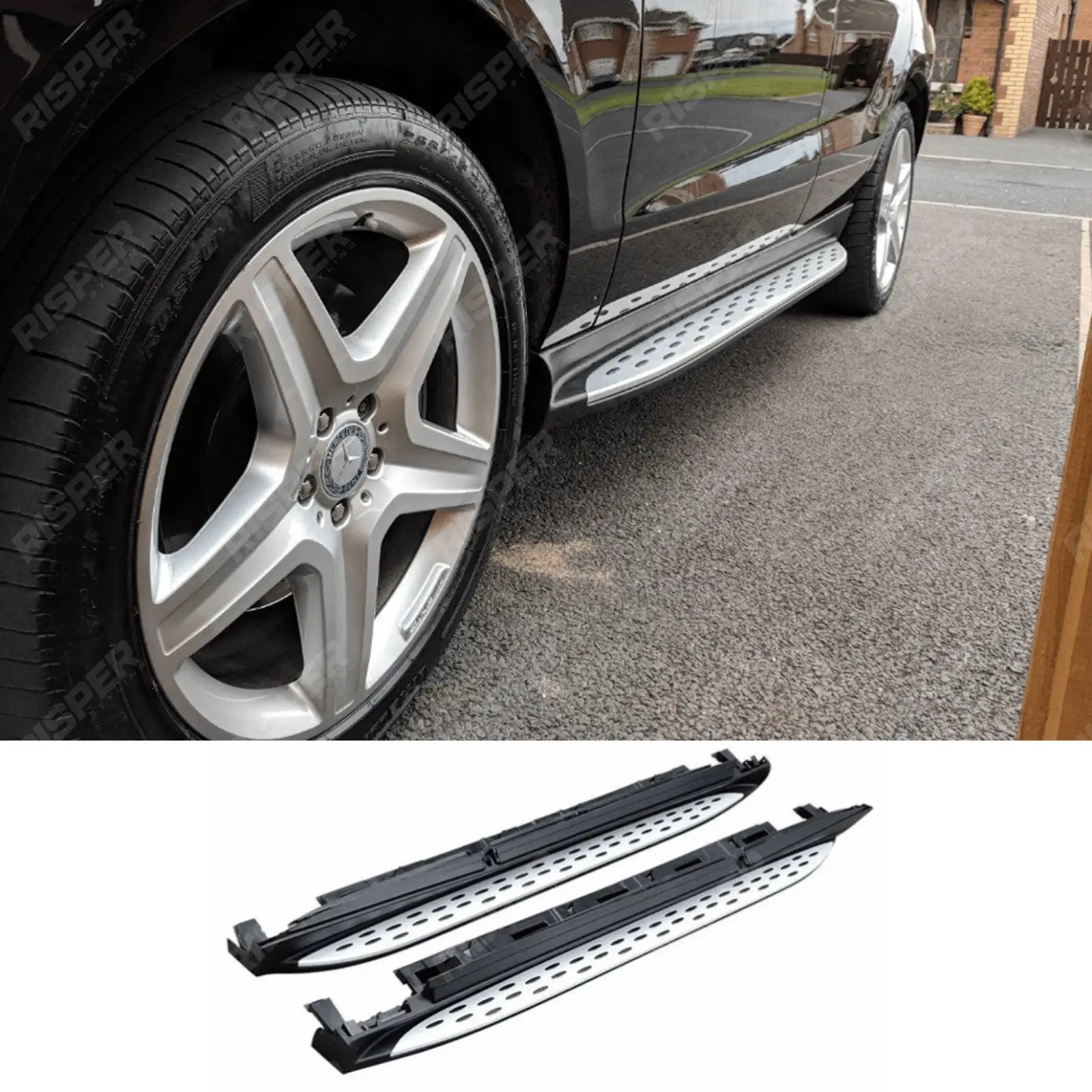 STEPS RUNNING BOARDS For MERCEDES BENZ ML 2012 - GLE W166 2015 – 2018 – STX STYLE INTEGRATED SIDE