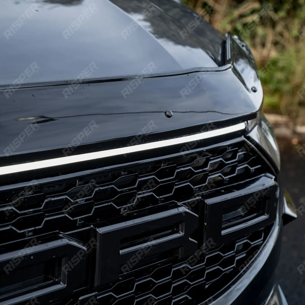 STX Bonnet Guard Protector Black For Ford Transit Custom 2023 On