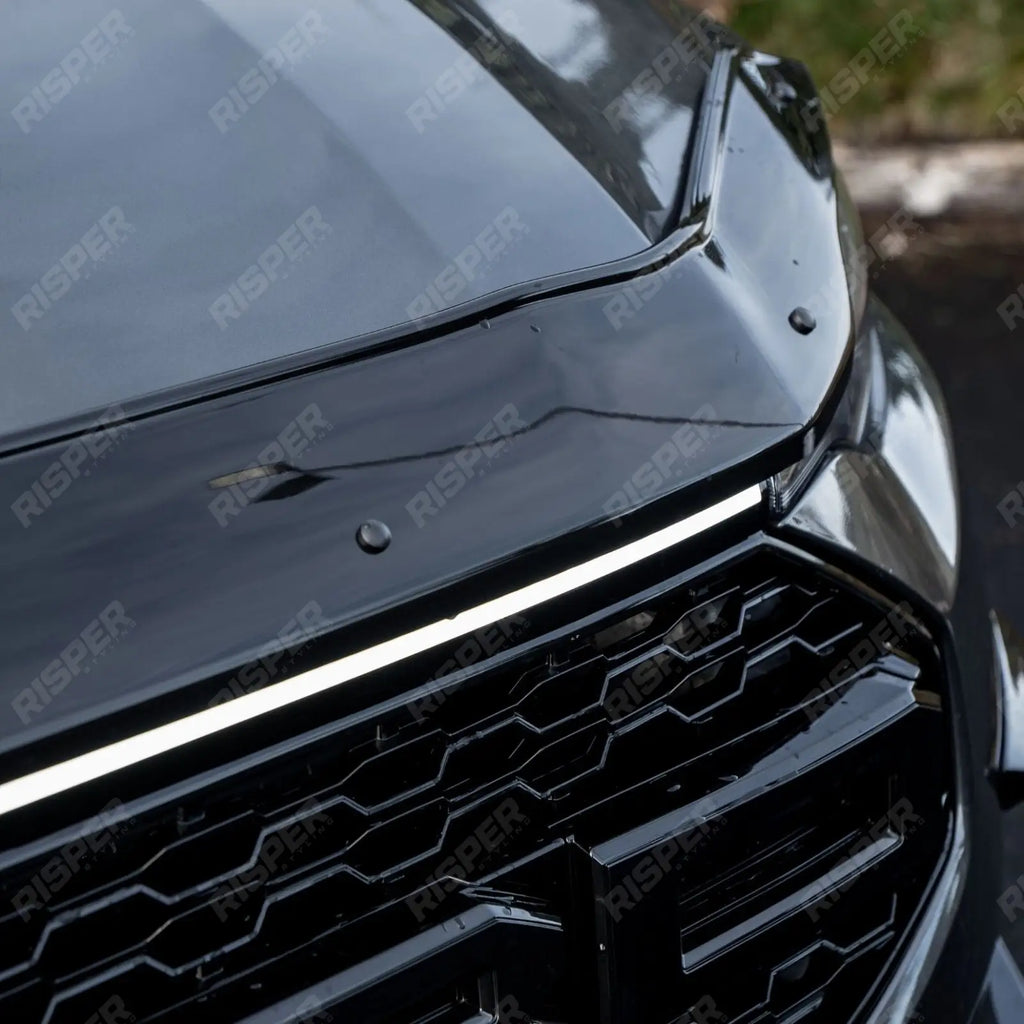 STX Bonnet Guard Protector Black For Ford Transit Custom 2023 On