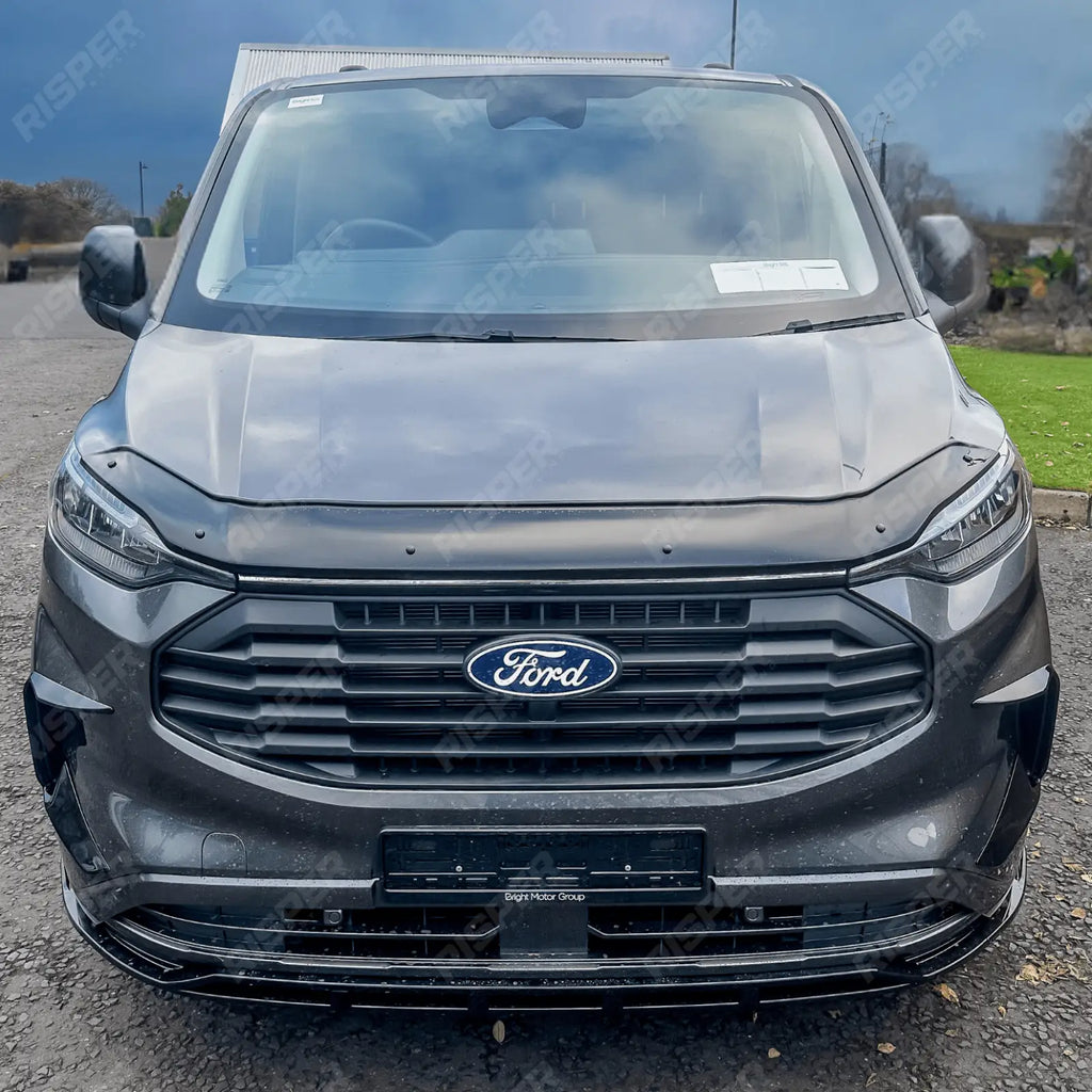 STX Bonnet Guard Protector Black For Ford Transit Custom 2023 On