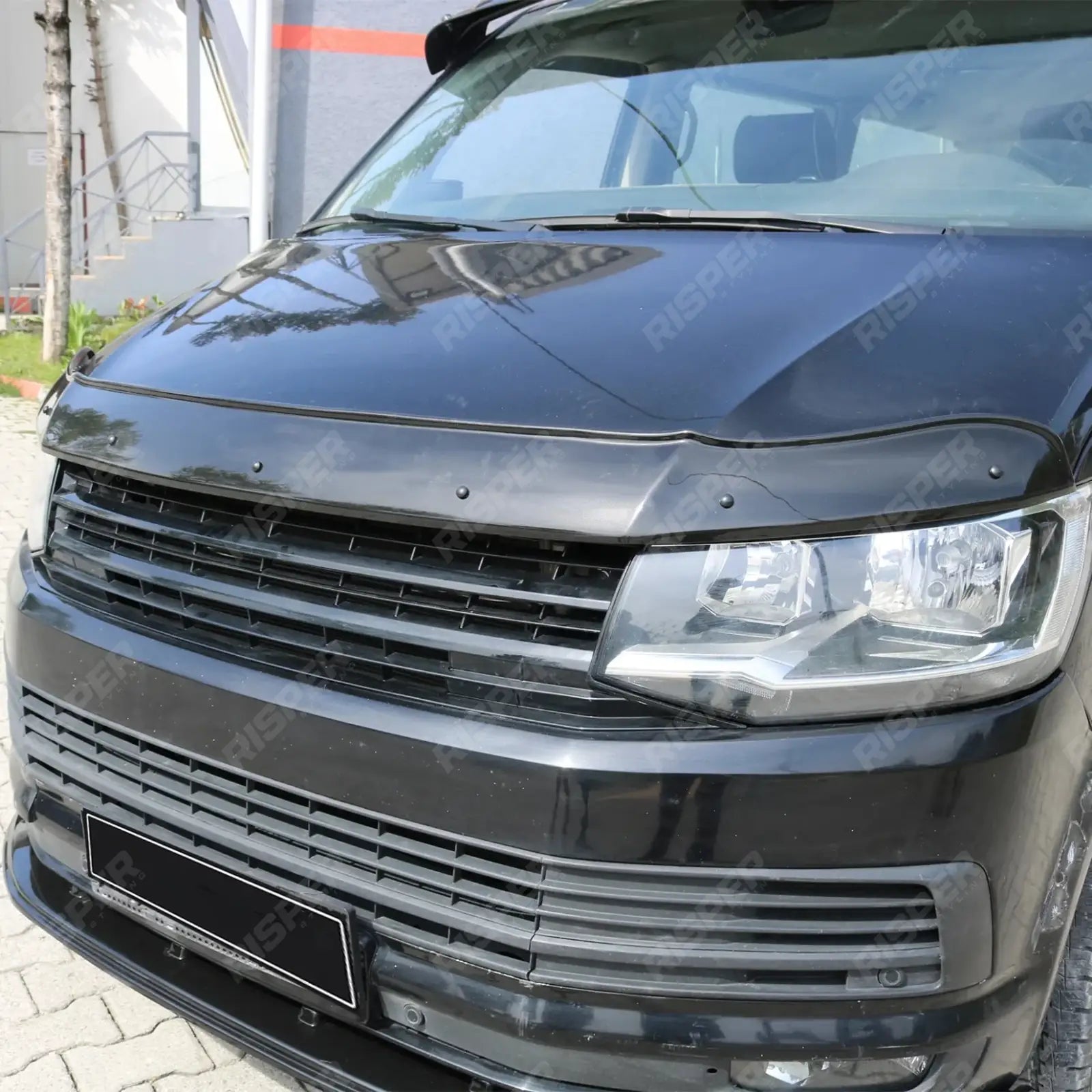 STX Bonnet Guard Protector Black For VW Transporter T6 T6.1 2015 - 2024
