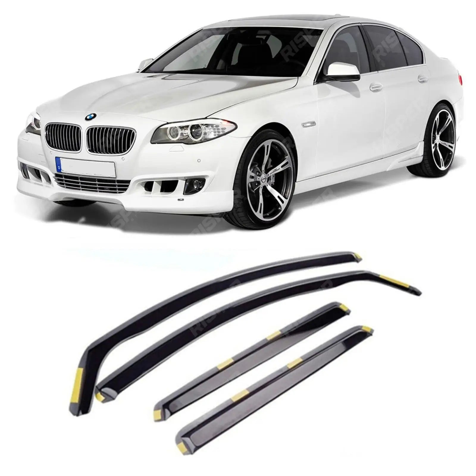 STX Internal Wind Deflectors 4PCS Dark Smoke For BMW 5 Series F10 2011-2016