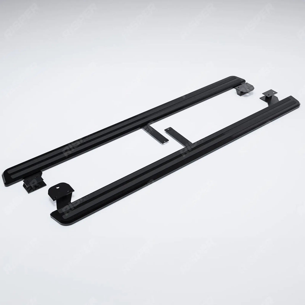 STX Style 2 Running Boards All Black Pair For Audi Q7 2016 On