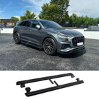 STX Style 2 Running Boards All Black Pair For Audi Q8 2019 On