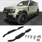 STX Style Black Side Steps For Land Rover Defender 110 / 130 L663 2020 On