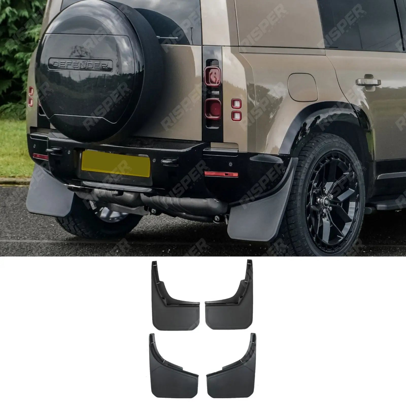 STX Style Classic Mud Flaps For Land Rover Defender L663 90 & 110 2020