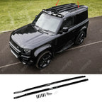 STX Style Gloss Black Roof Rails For Land Rover Defender 90 L663 2020 On