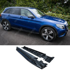 STX Style Integrated Side Steps Running Boards In Gloss Black For Mercedes GLC X253 2015-2022