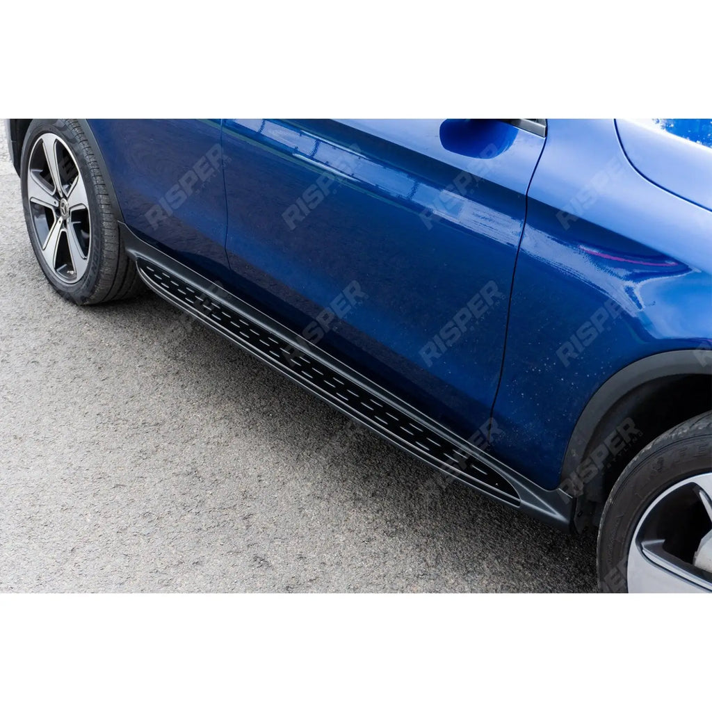 STX Style Integrated Side Steps Running Boards In Gloss Black For Mercedes GLC X253 2015-2022