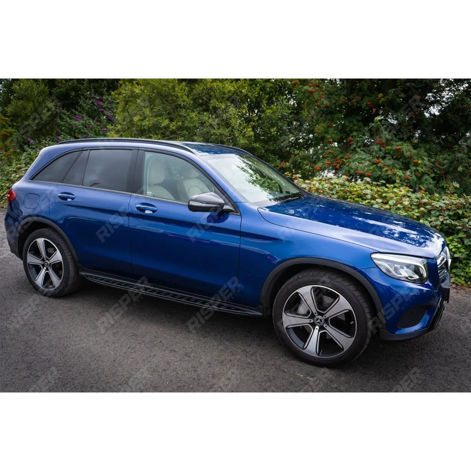 STX Style Integrated Side Steps Running Boards In Gloss Black For Mercedes GLC X253 2015-2022