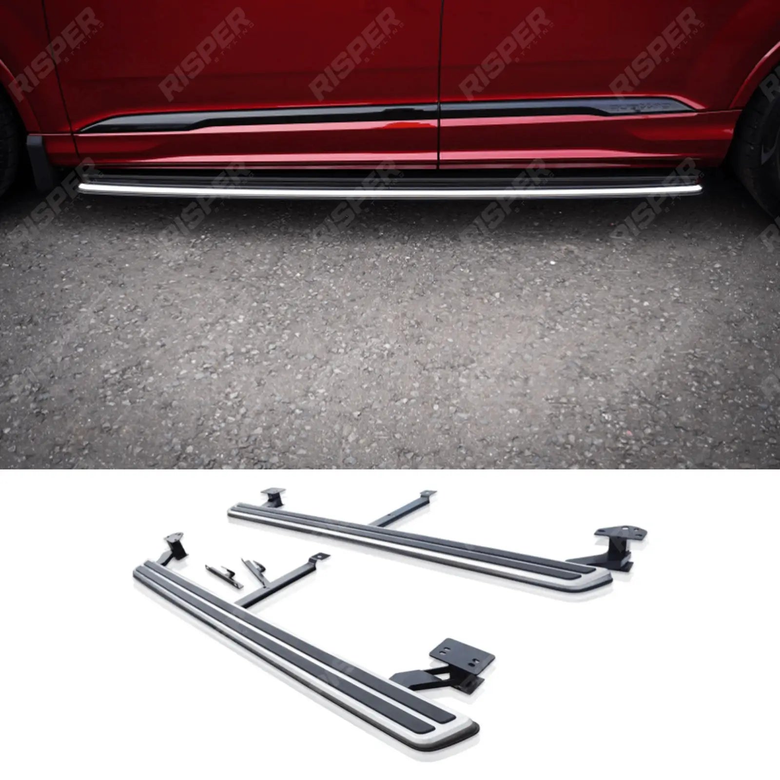 STX Style Pair of Running Boards Side Steps For Audi Q7 2016 Onward