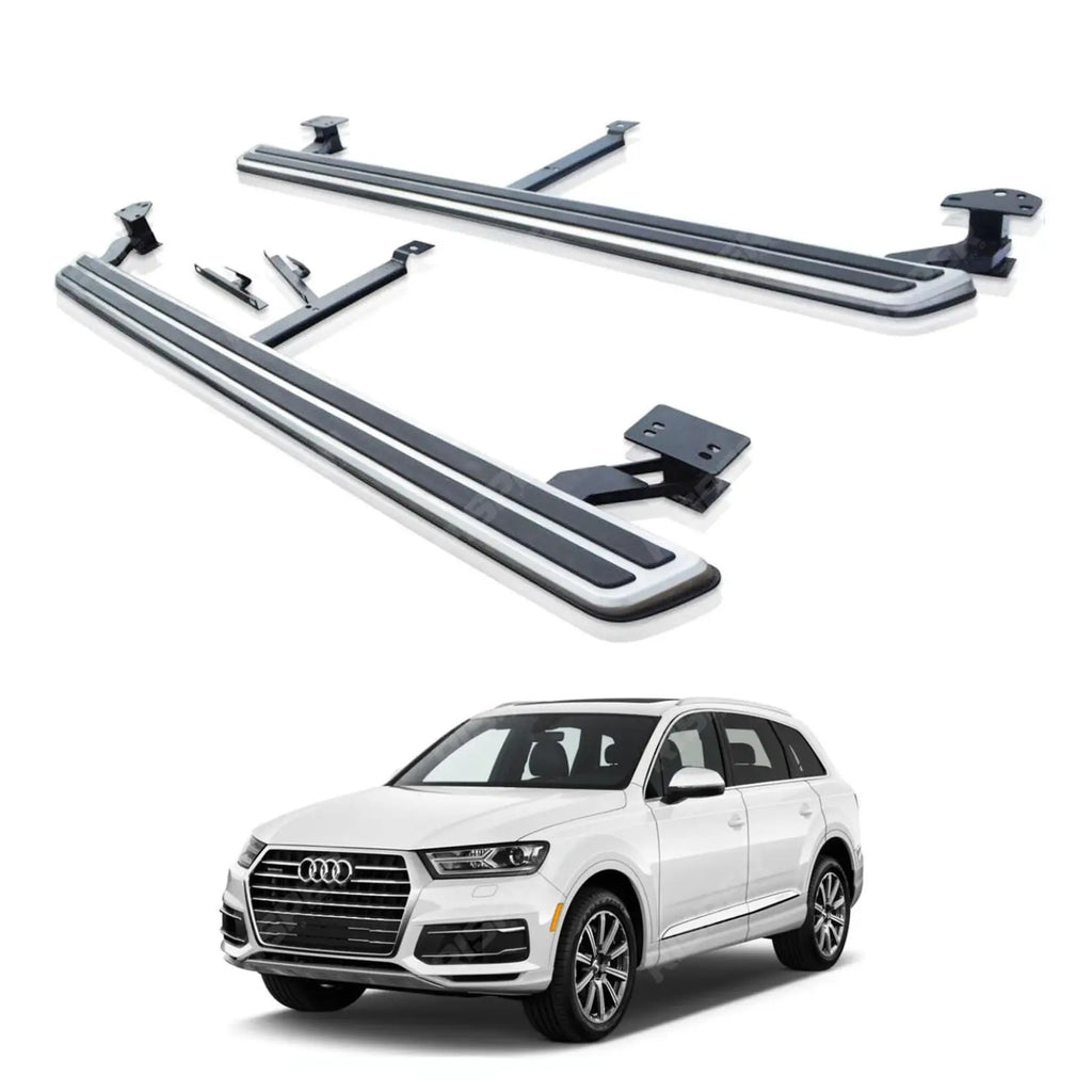 STX Style Pair of Running Boards Side Steps For Audi Q7 2016 Onward