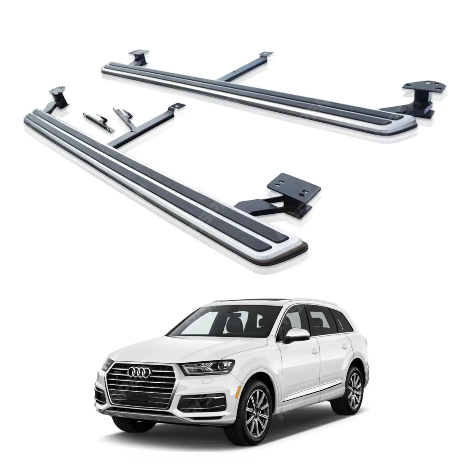 STX Style Pair of Running Boards Side Steps For Audi Q7 2016 Onward