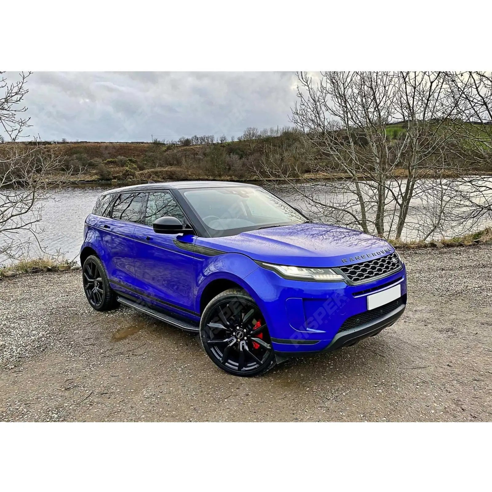 STX Style Running Boards Black Side Steps For Range Rover Evoque 2018 On