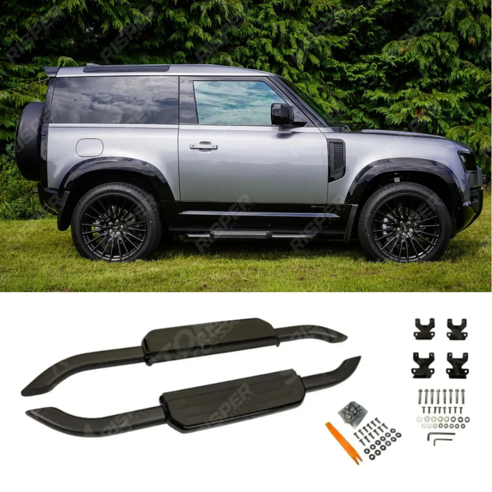 STX Style Running Boards For Land Rover Defender 90 L663 2020 On