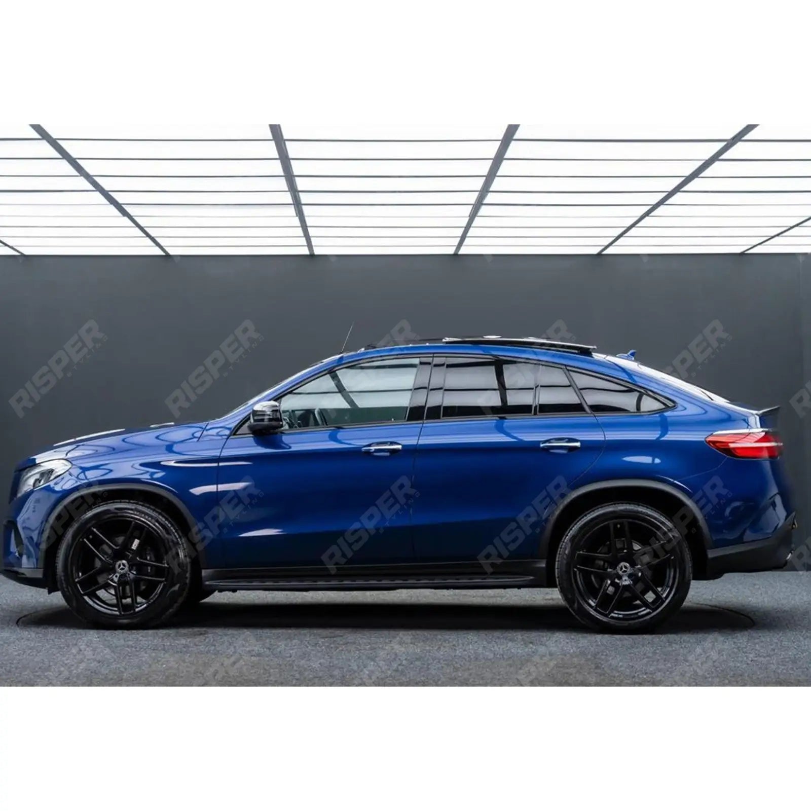 STX Style Running Boards Side Steps in Black For Mercedes GLE Coupe C292 2015 Onwards
