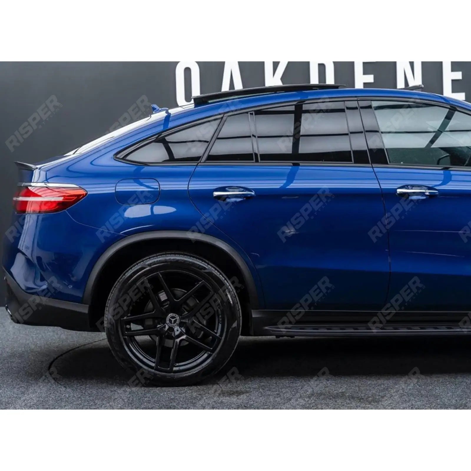 STX Style Running Boards Side Steps in Black For Mercedes GLE Coupe C292 2015 Onwards