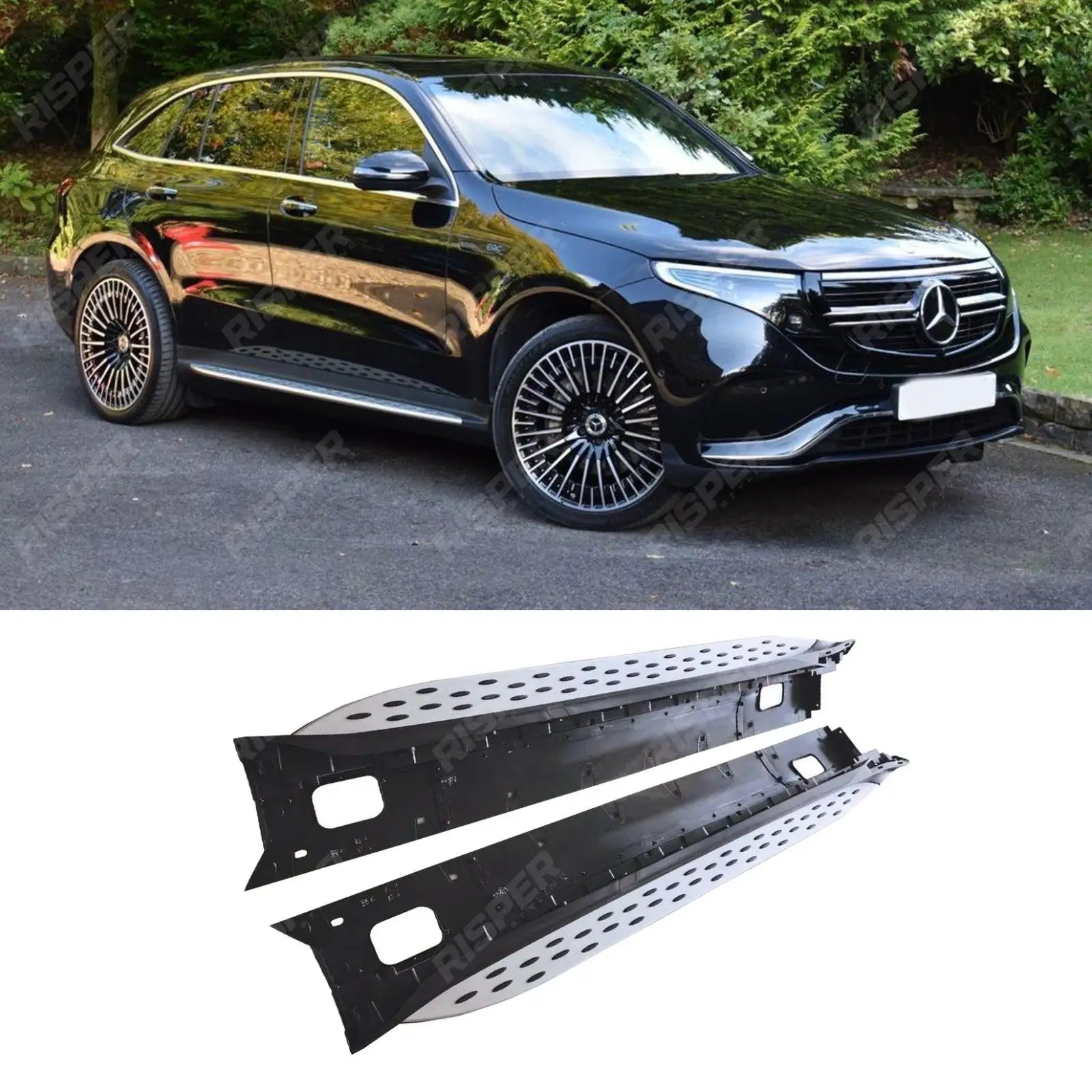 STX STYLE RUNNING BOARDS SIDE STEPS PAIR For MERCEDES BENZ EQC N293 2019 ON