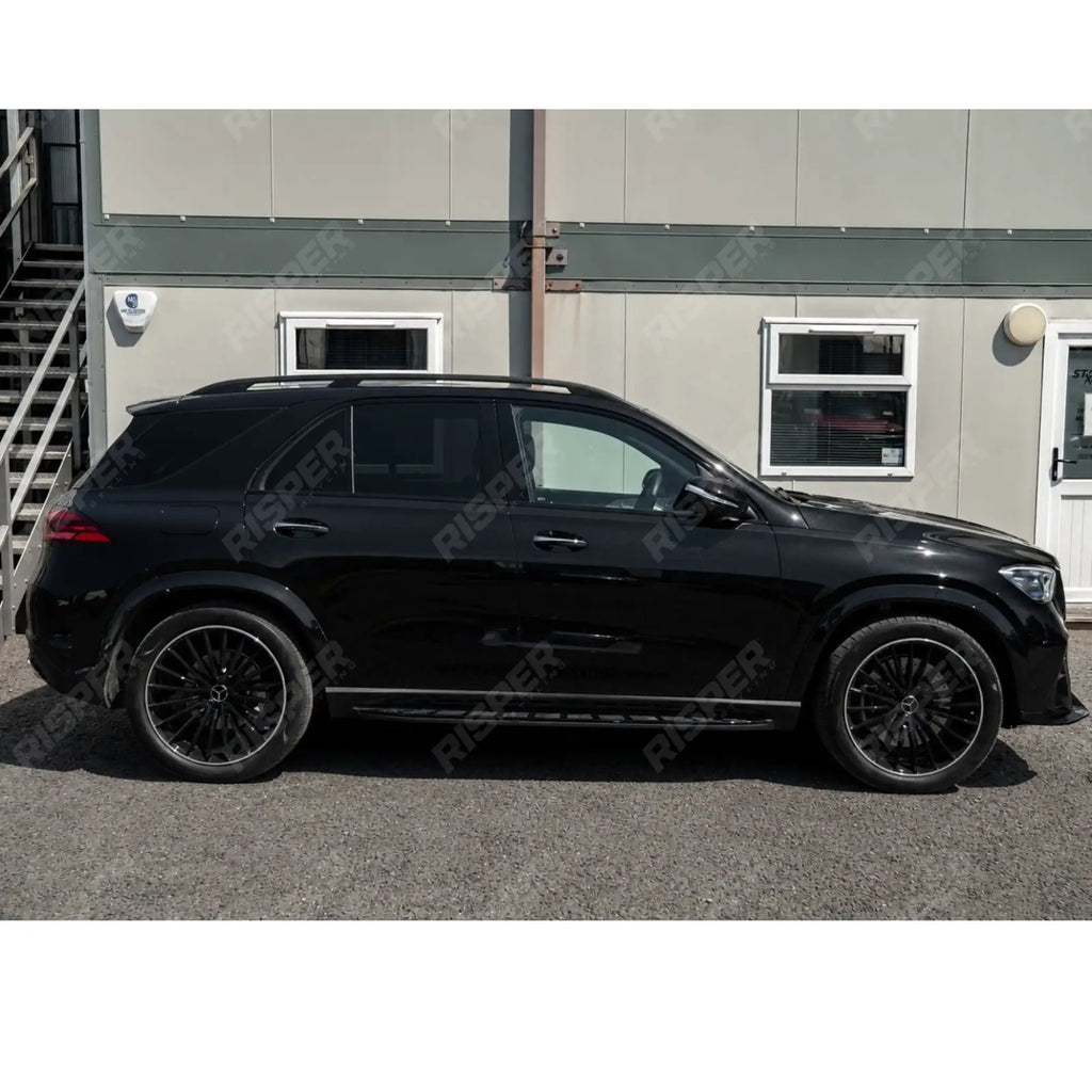 STX STYLE RUNNING BOARDS SIDE STEPS PAIR IN BLACK For MERCEDES BENZ GLE COUPE C167 2020 ON