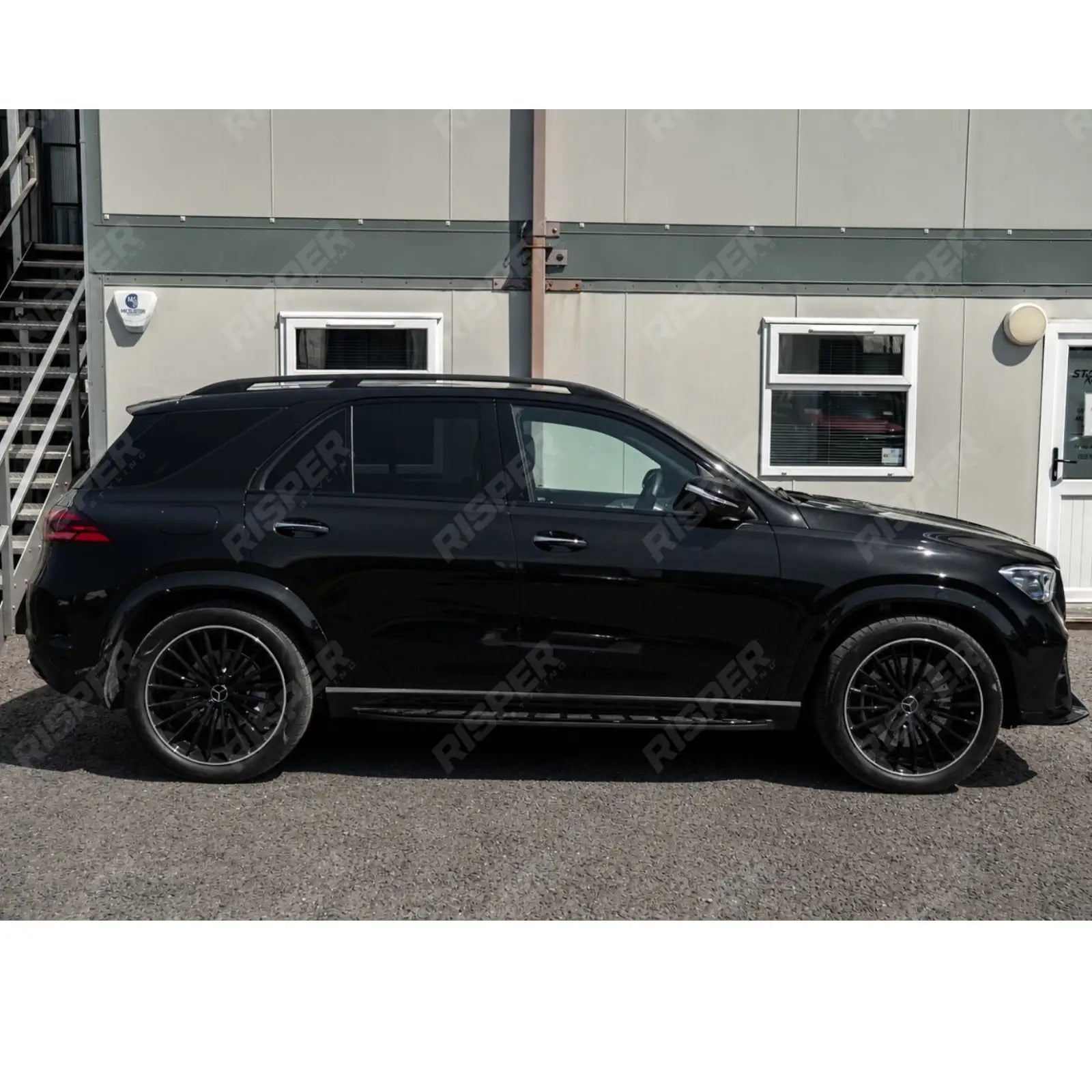 STX STYLE RUNNING BOARDS SIDE STEPS PAIR IN BLACK For MERCEDES BENZ GLE COUPE C167 2020 ON