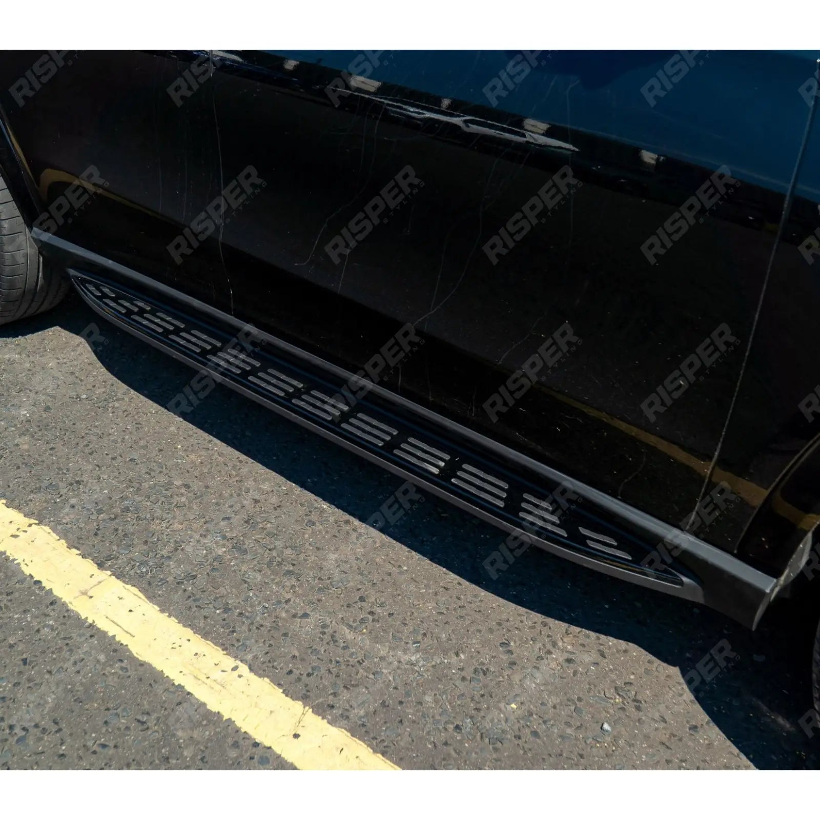 STX STYLE RUNNING BOARDS SIDE STEPS PAIR IN BLACK For MERCEDES BENZ GLE COUPE C167 2020 ON