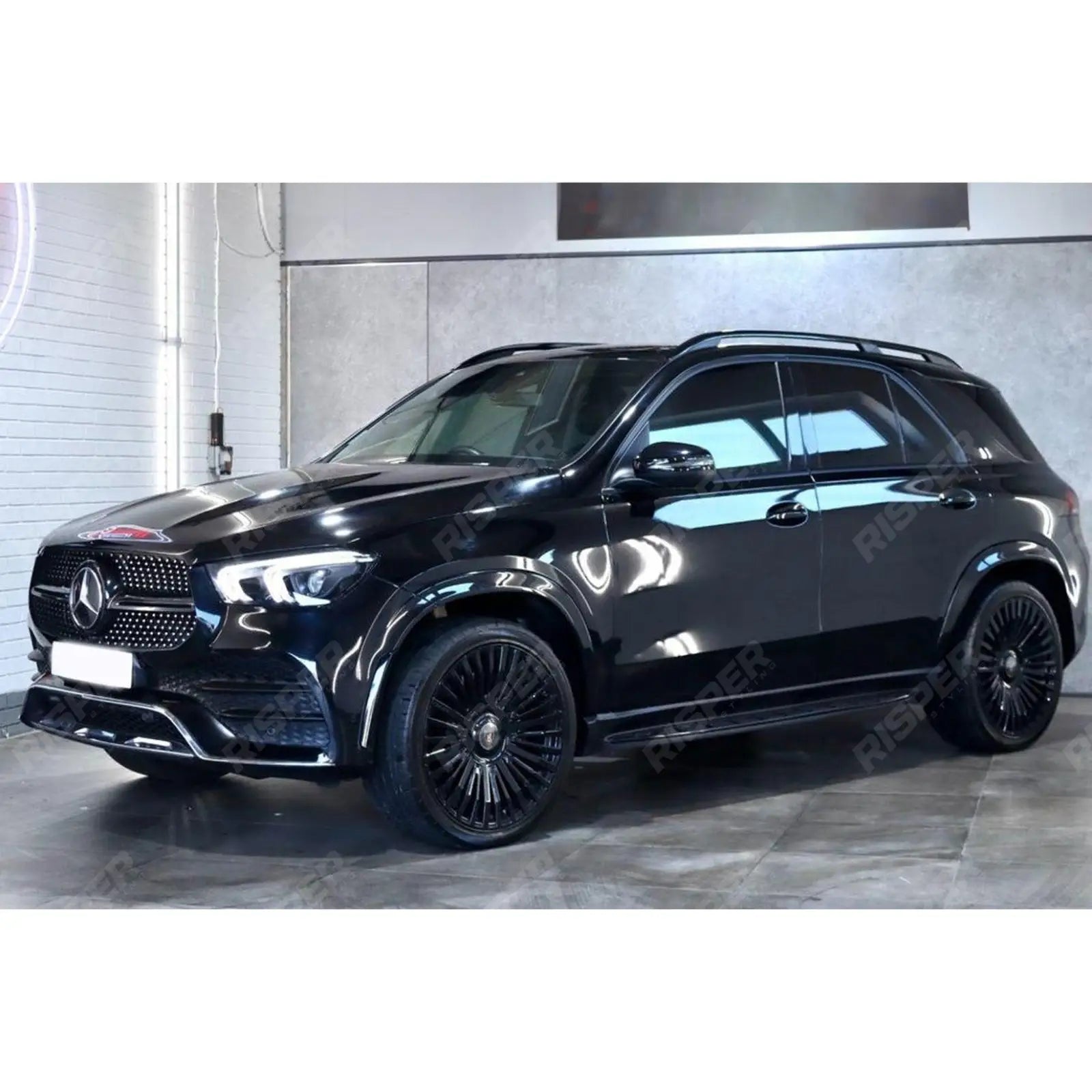STX STYLE RUNNING BOARDS SIDE STEPS PAIR IN BLACK For MERCEDES BENZ GLE W167 2020 ON