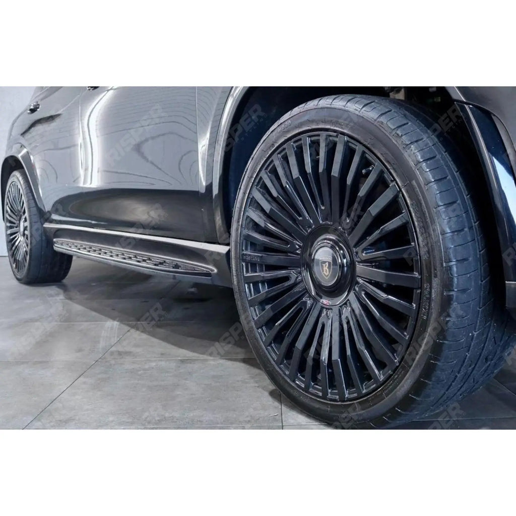 STX STYLE RUNNING BOARDS SIDE STEPS PAIR IN BLACK For MERCEDES BENZ GLE W167 2020 ON