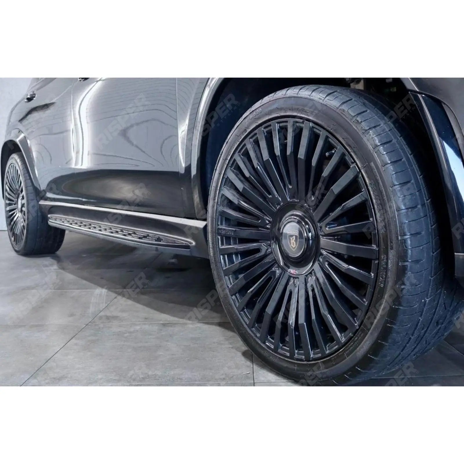 STX STYLE RUNNING BOARDS SIDE STEPS PAIR IN BLACK For MERCEDES BENZ GLE W167 2020 ON