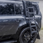 STX Style Side Roof Ladder Gloss Black For Land Rover Defender L663 90/110/130 2020 On