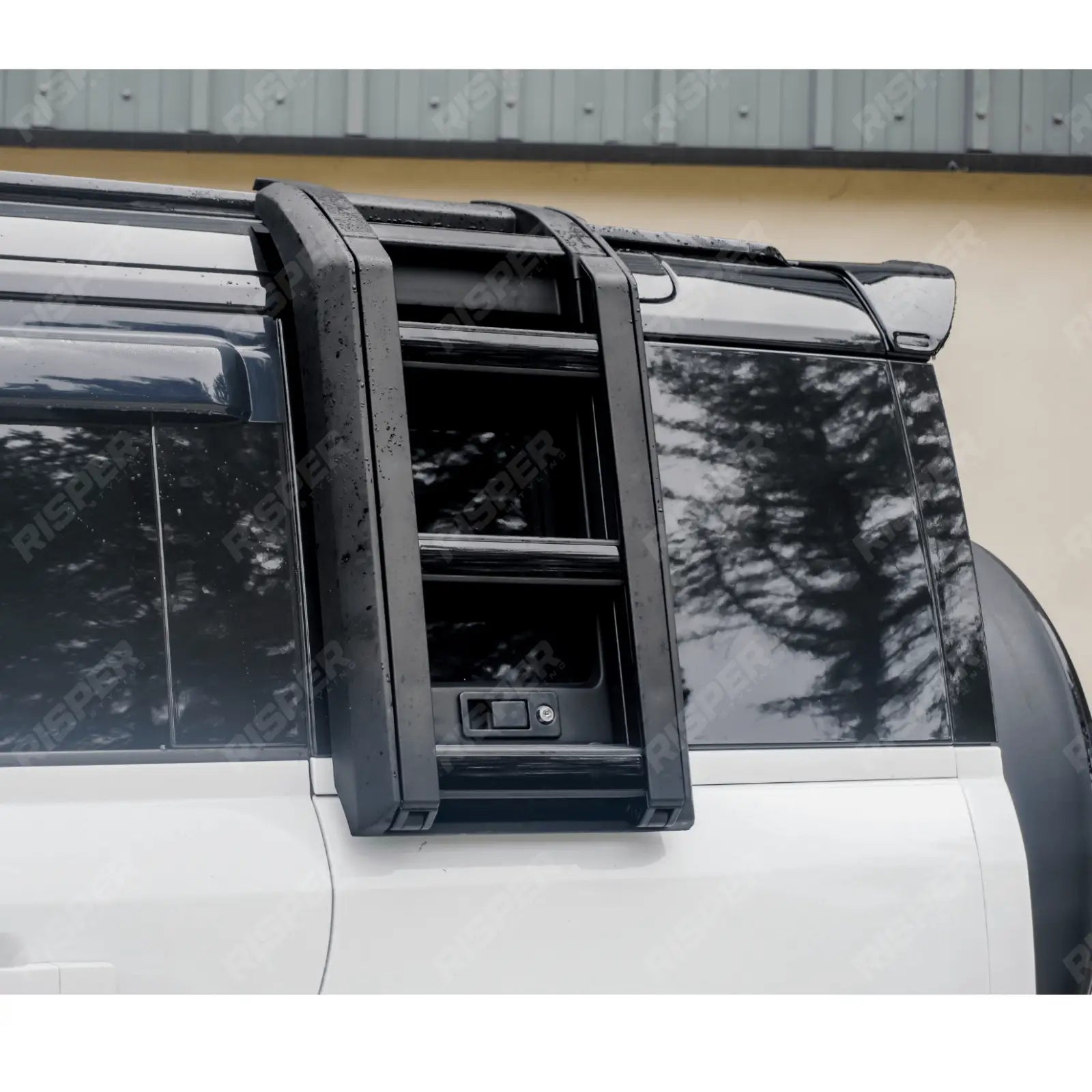 STX Style Side Roof Ladder Gloss Black For Land Rover Defender L663 90/110/130 2020 On