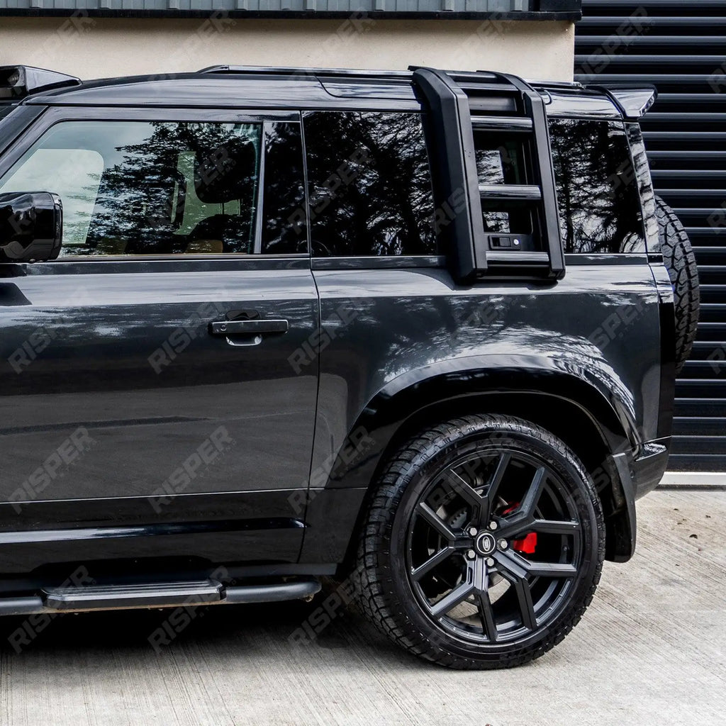 STX Style Side Roof Ladder Gloss Black For Land Rover Defender L663 90/110/130 2020 On