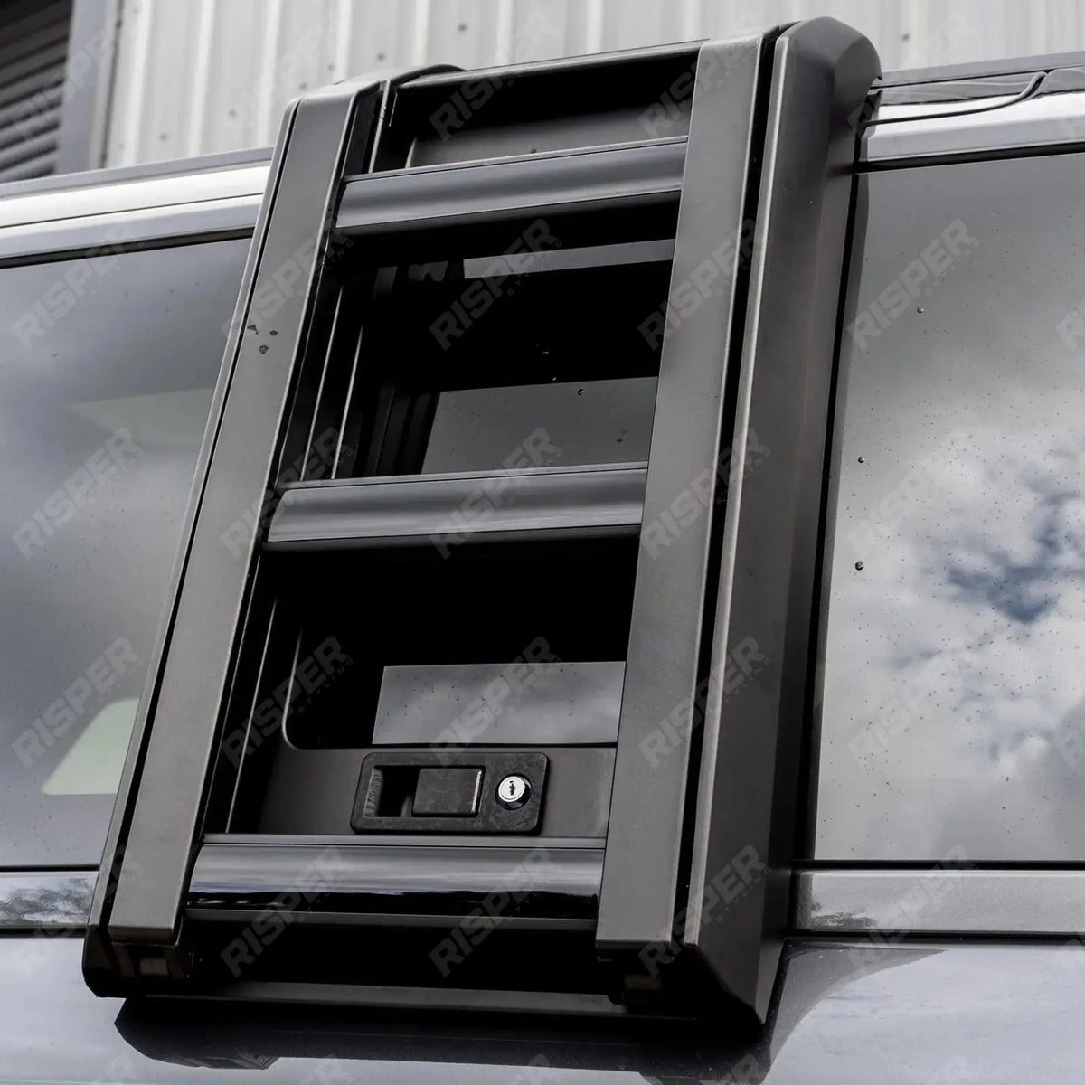 STX Style Side Roof Ladder In Gloss Black For Land Rover Defender L663 90/110/130 2020 On