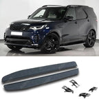 STX Style Side Steps Running Boards Pair Black/Silver For Land Rover Discovery 5 2017 Onward