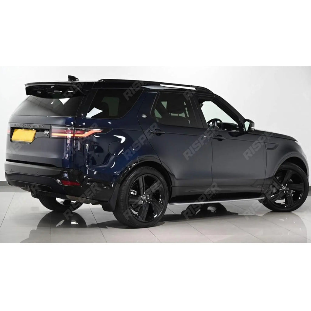 STX Style Side Steps Running Boards Pair Black/Silver For Land Rover Discovery 5 2017 Onward