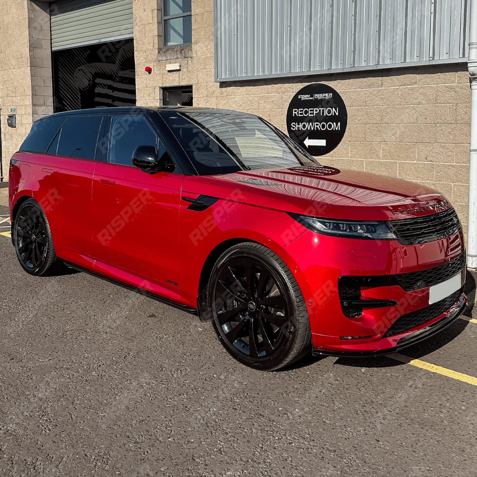 SV Style 3pc Front Splitter Lip In Gloss Black For Range Rover Sport L461 2023+