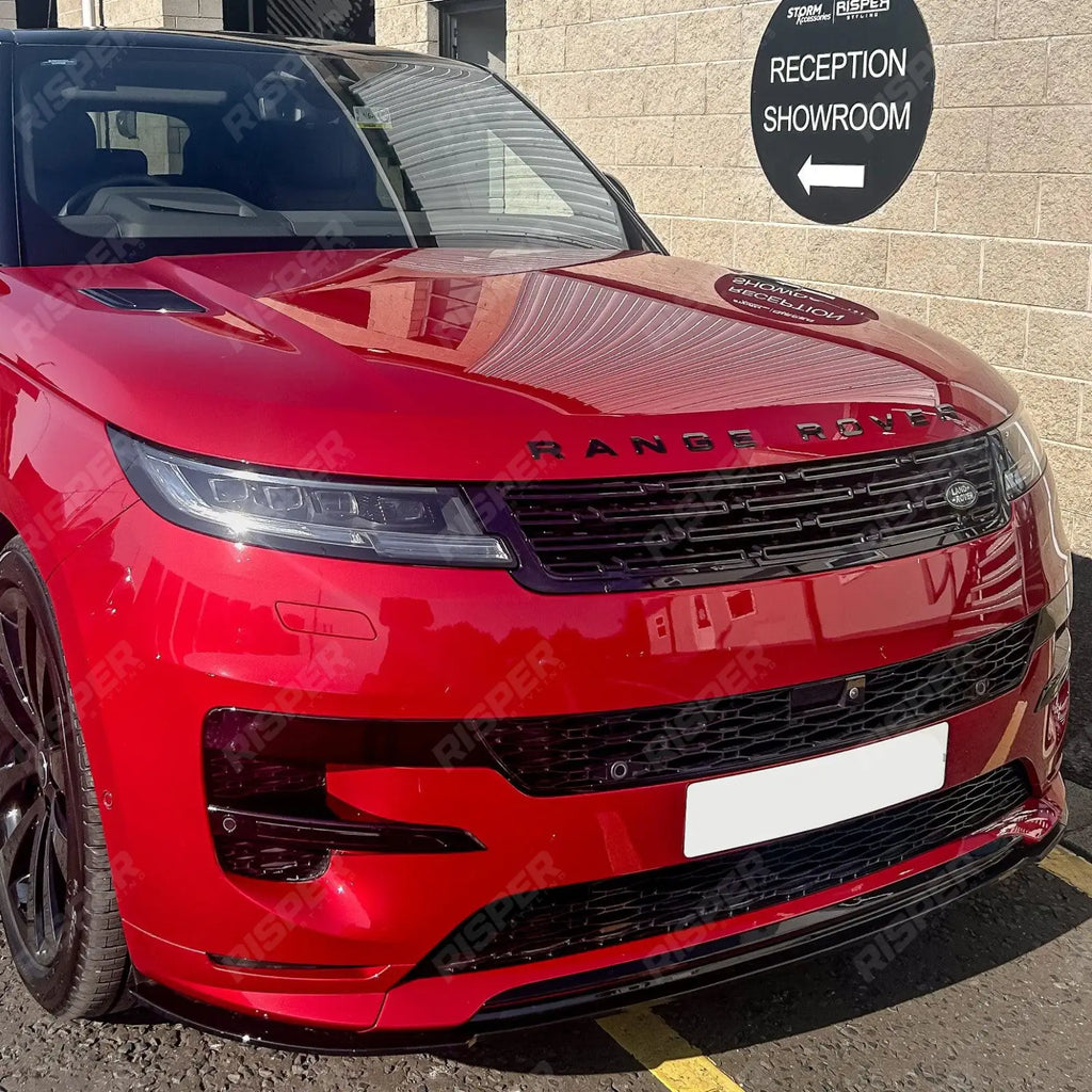 SV Style 3pc Front Splitter Lip In Gloss Black For Range Rover Sport L461 2023+