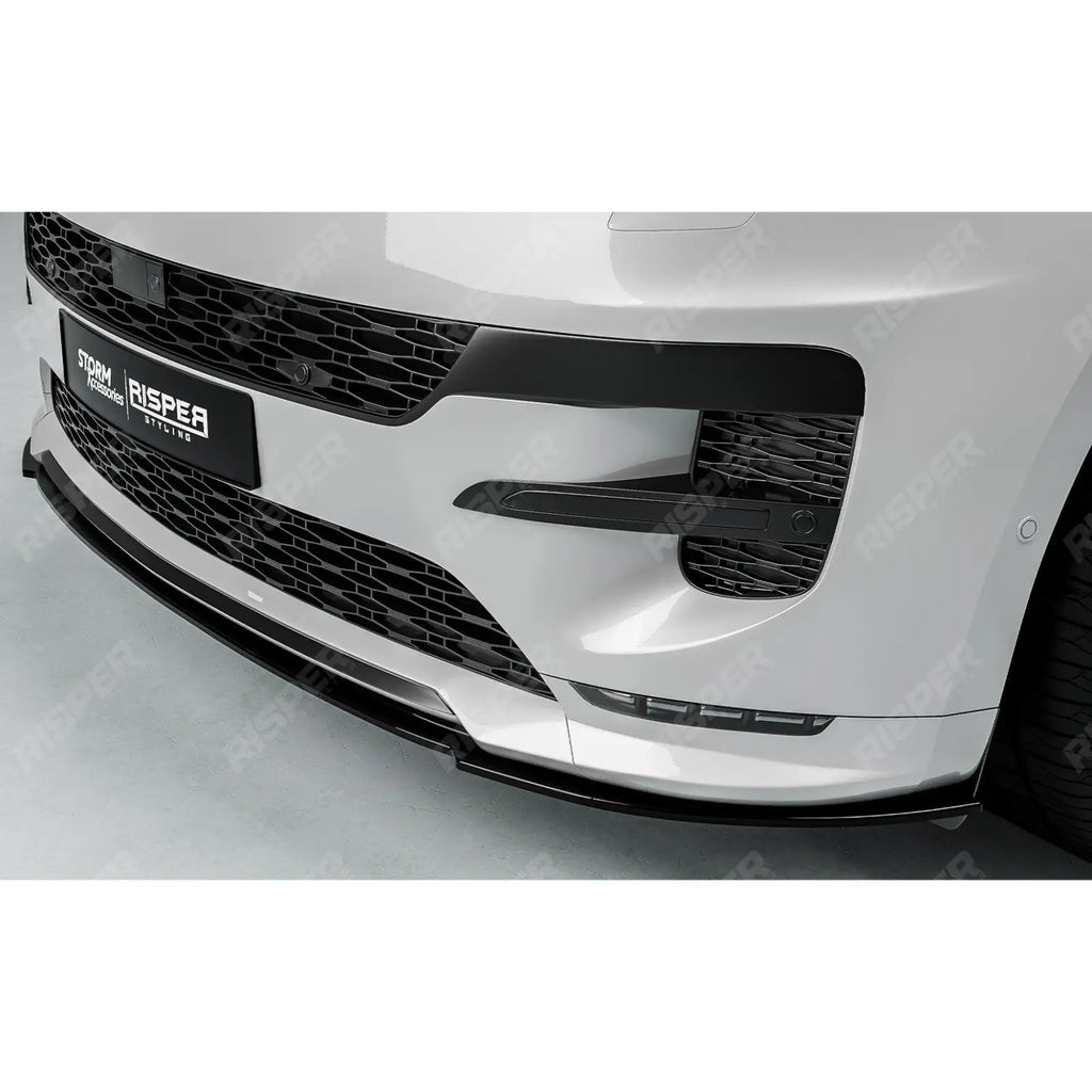 SV Style 3pc Front Splitter Lip In Gloss Black For Range Rover Sport L461 2023+