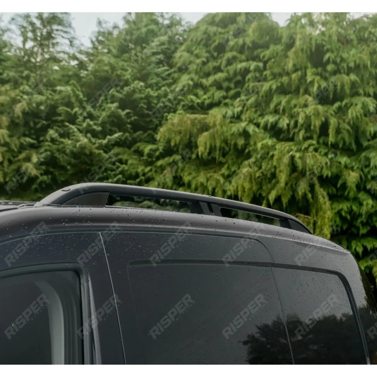 Swb Aluminium Roof Bars In Black For Vw Caddy 2021 On