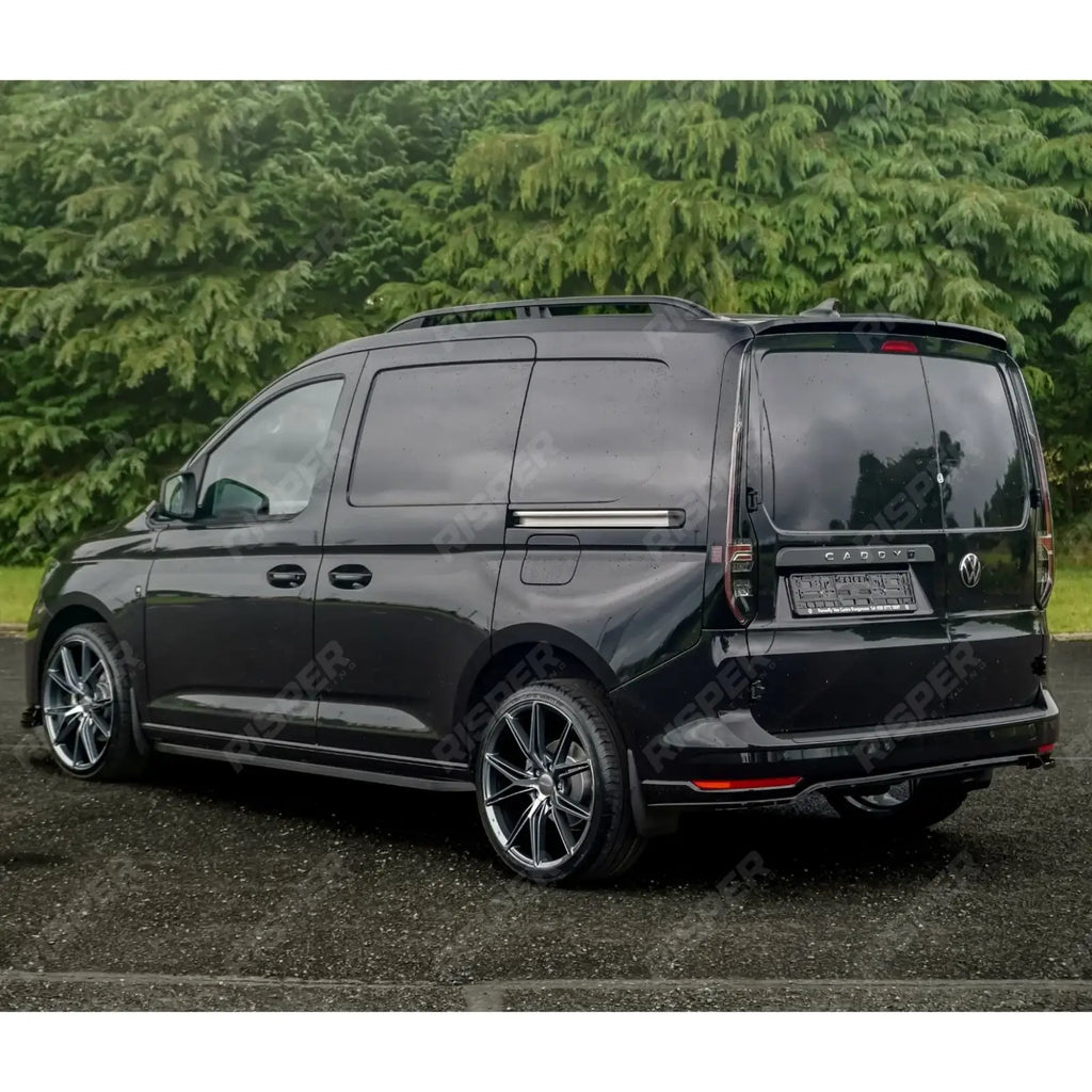 Swb Aluminium Roof Bars In Black For Vw Caddy 2021 On