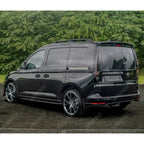 Swb Aluminium Roof Bars In Black For Vw Caddy 2021 On