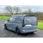 Swb Aluminium Roof Bars In Black For Vw Caddy 2021 On