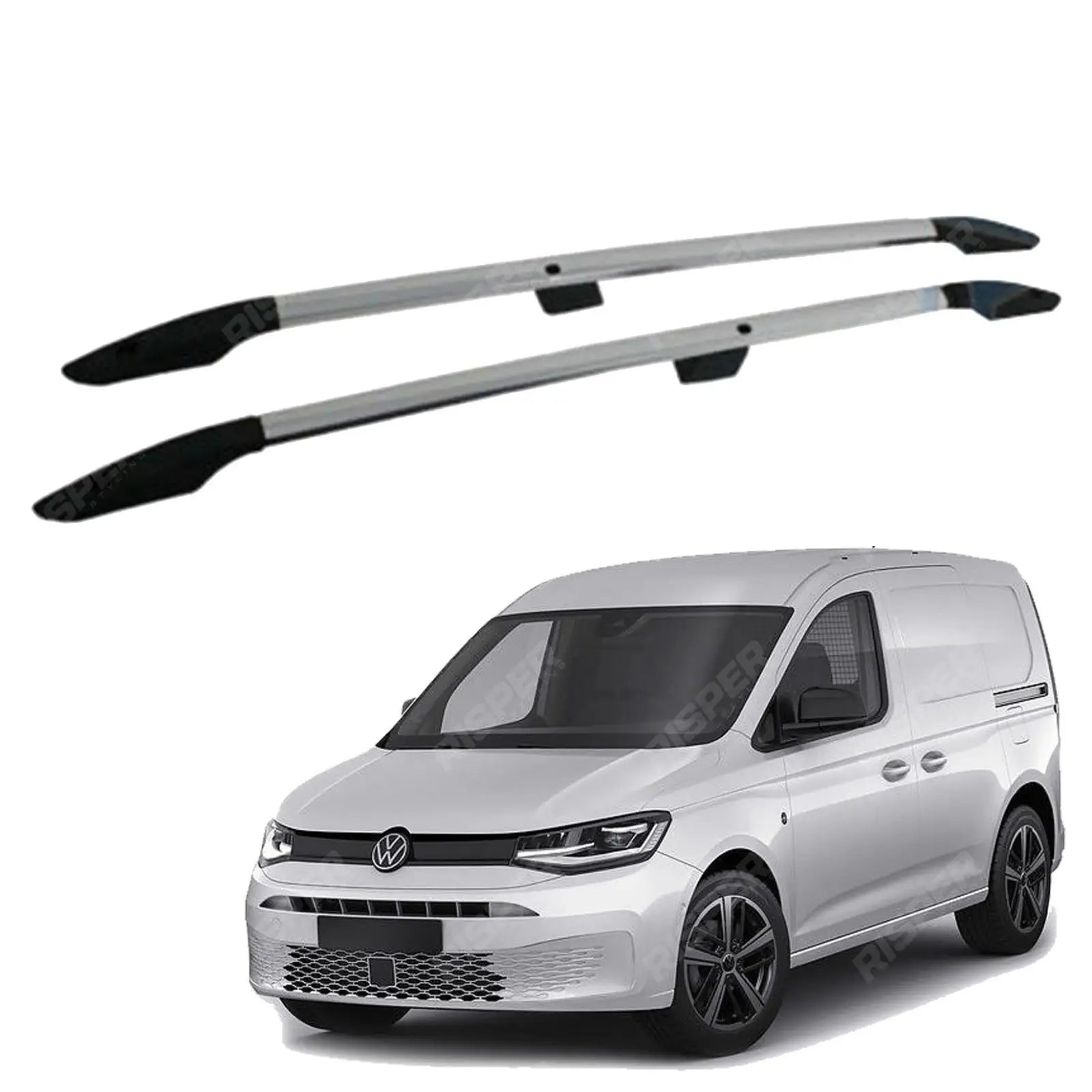 Swb Aluminium Roof Bars In Silver For Vw Caddy 2021 On