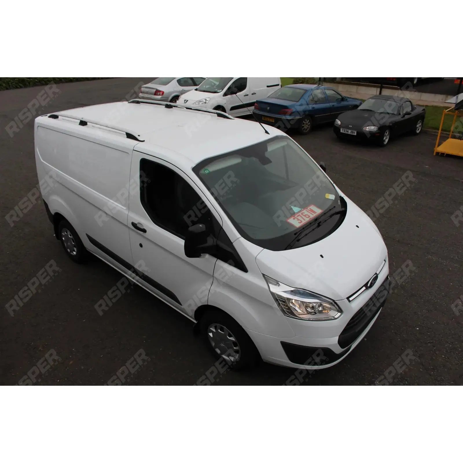 Swb Aluminium Roof Bars Rails For Ford Transit Custom 2013 - 2024