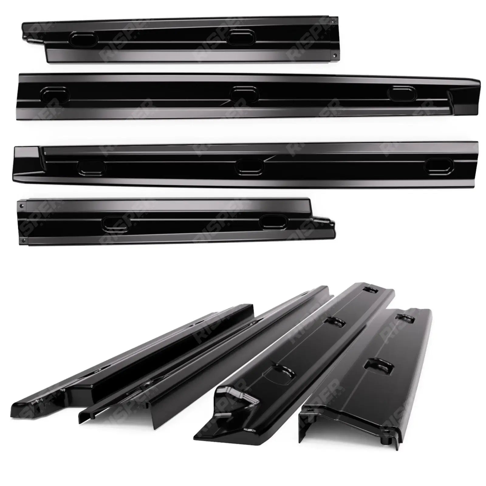 SWB Gloss Black Side Skirt Splitters For Ford Transit Connect 2024+