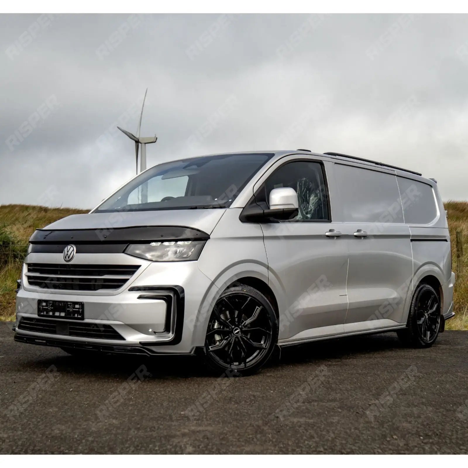 SWB Side Skirt Splitters In Gloss Black For Volkswagen Transporter T7 2025+