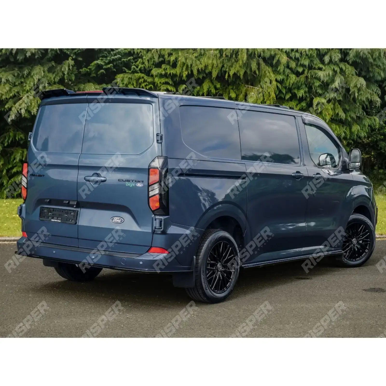SWB Side Skirt Splitters V2 In Gloss Black For Ford Transit Custom MK2 2024 on